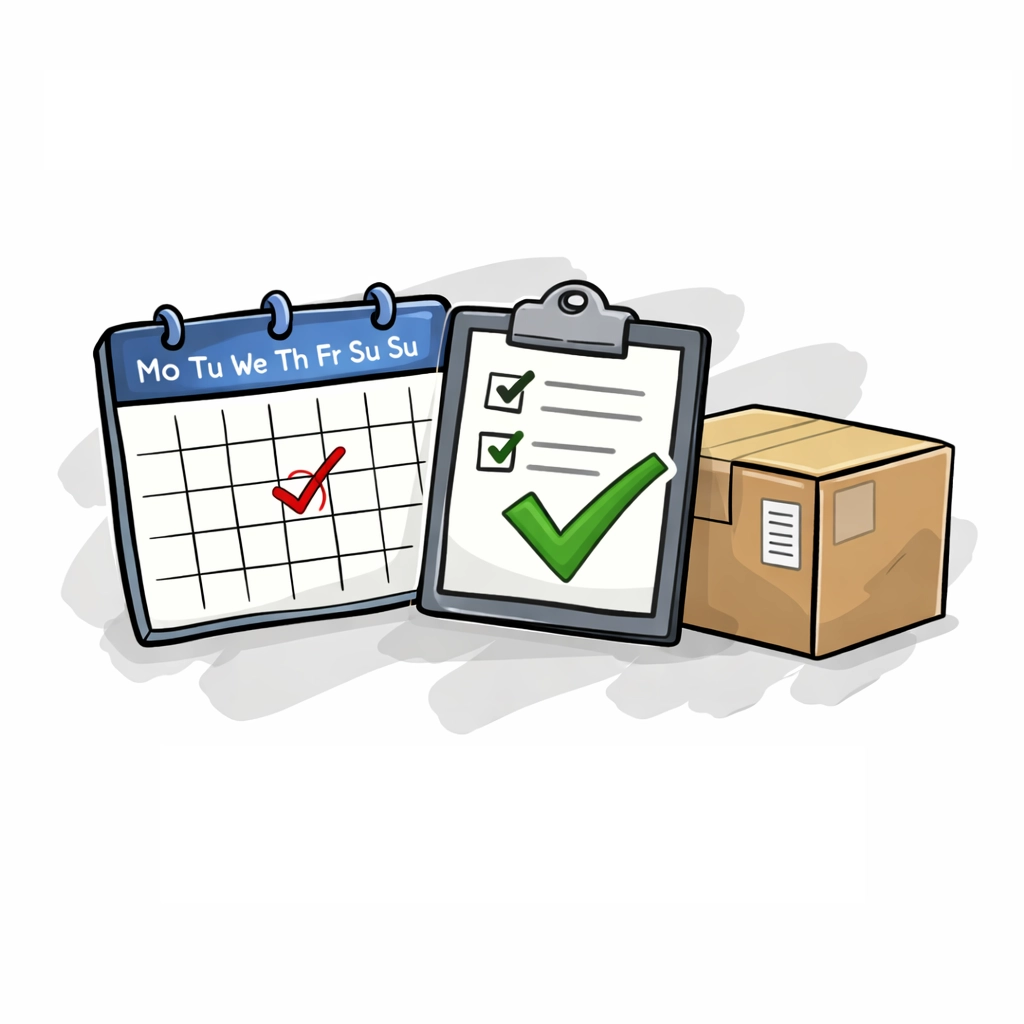 Checktermin und Abholung